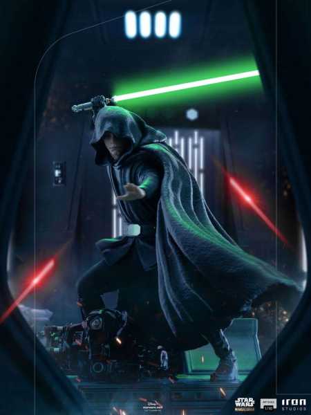 VORBESTELLUNG ! Star Wars Mandalorian 1/10 Luke Skywalker Combat Version 24 cm BDS Art Scale Statue