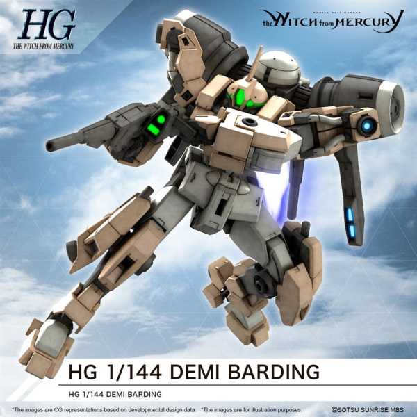 MOBILE SUIT GUNDAM: THE WITCH FROM MERCURY HG 1/144 DEMI BARDING MODELLBAUSATZ