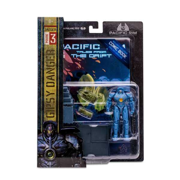 McFarlane Toys Pacific Rim Wave 1 Jaeger Gipsy Danger 4 Inch Actionfigur & Comic