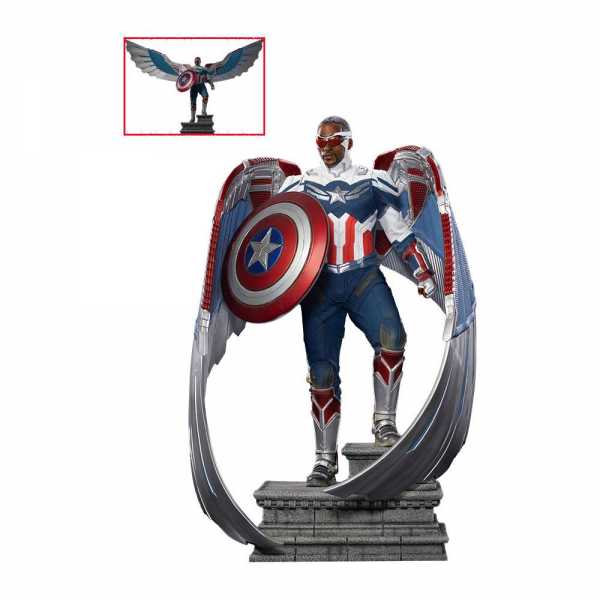 AUF ANFRAGE ! Falcon & Winter Soldier 1/4 Captain America Sam Wilson Complete Legacy Replica Statue