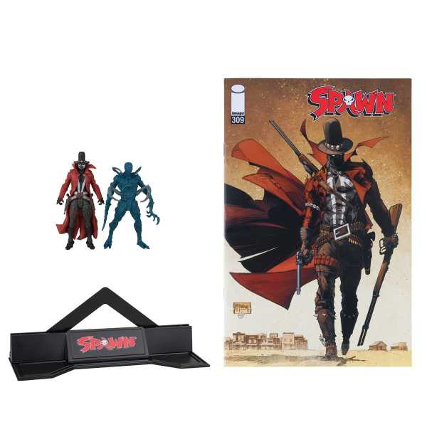 Spawn Page Punchers Gunslinger and Auger 3 Inch Actionfiguren 2-Pack with Comic Book