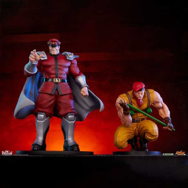 VORBESTELLUNG ! Street Fighter 1/10 M. Bison & Rolento 21 cm PVC Statuen Set