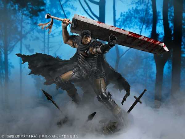 VORBESTELLUNG ! Berserk 1/7 Guts Black Swordsman Version 26 cm PVC Statue