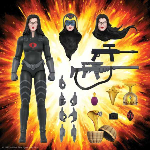 G.I. Joe Ultimates Baroness (Black Suit) 7 Inch Actionfigur