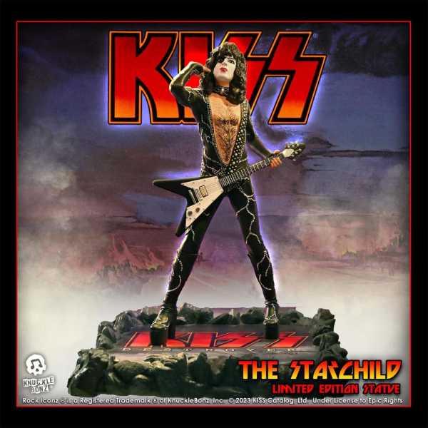 VORBESTELLUNG ! Rock Iconz Kiss The Starchild (Destroyer Tour) Paul Stanley 22 cm Statue