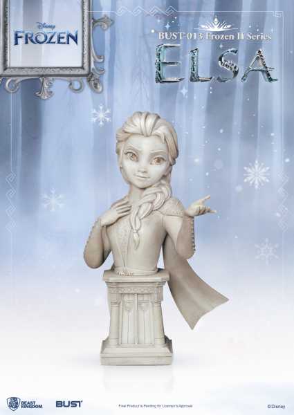 VORBESTELLUNG ! Disney BUST-013 Frozen II Series Elsa 16 cm PVC Büste
