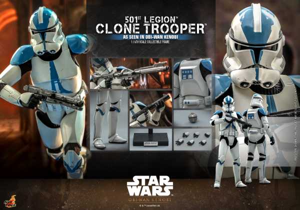 VORBESTELLUNG ! Hot Toys Star Wars: Obi-Wan Kenobi 1/6 501st Legion Clone Trooper 30 cm Actionfigur