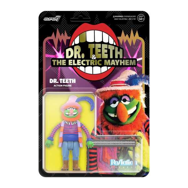 The Muppets Electric Mayhem Band Dr. Teeth 3 3/4-Inch ReAction Actionfigur