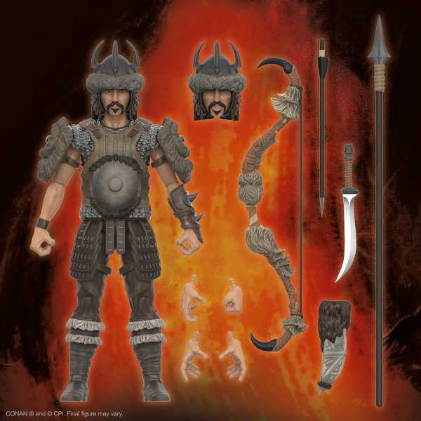 VORBESTELLUNG ! Conan the Barbarian Ultimates Subotai Battle of the Mounds 7 Inch Actionfigur