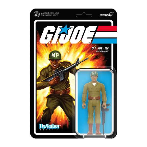 VORBESTELLUNG ! G.I. Joe MP Military Police Rifle Brown 3 3/4-Inch ReAction Actionfigur