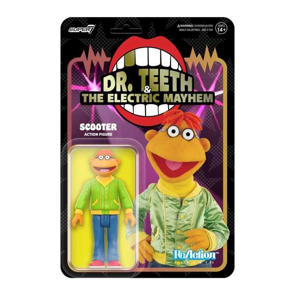 The Muppets Electric Mayhem Band Scooter 3 3/4-Inch ReAction Actionfigur