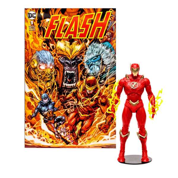 DC Direct The Flash Barry Allen Page Punchers 7 Inch Actionfigur & Flash Comic Book