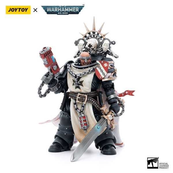 Joy Toy Warhammer 40k 1/18 Black Templars Marshal Baldeckrath 12 cm Actionfigur