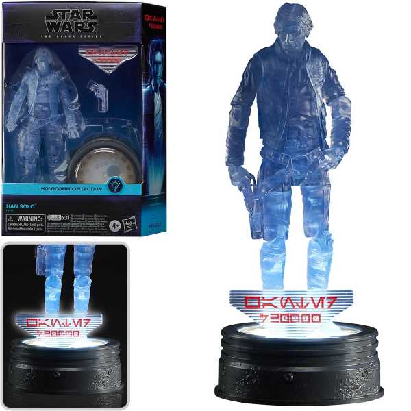 Star Wars Black Series Holocomm Collection Han Solo Actionfigur & Light-Up Holopuck