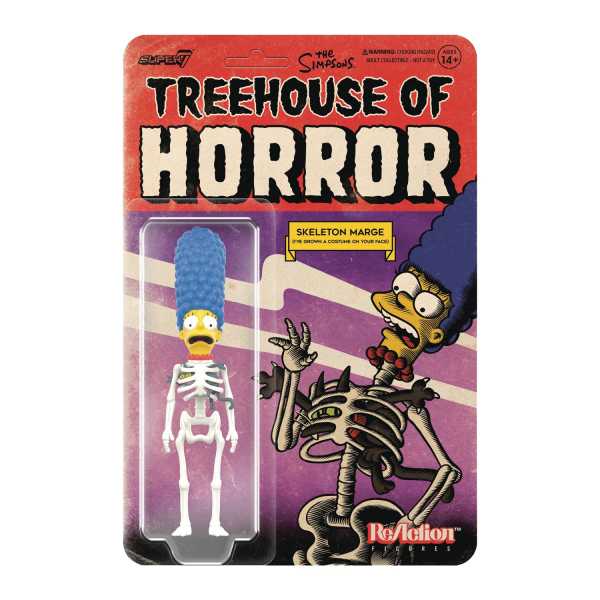 The Simpsons Treehouse of Horror Skeleton Marge 3 3/4-Inch ReAction Actionfigur