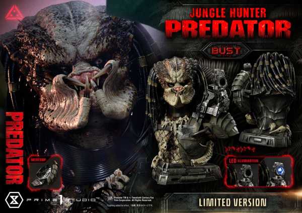 AUF ANFRAGE ! Predator 1/3 Jungle Hunter Predator 37 cm Büste Limited Version