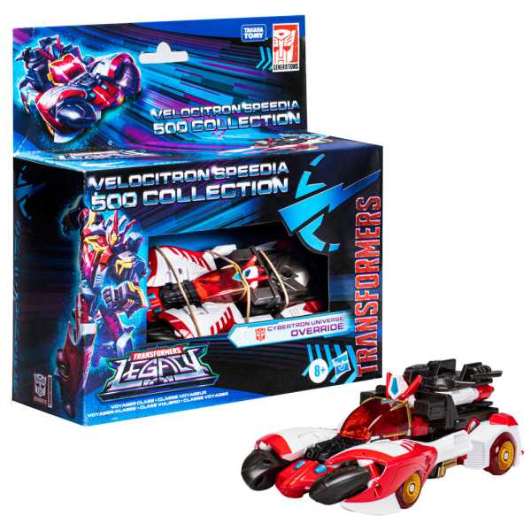 Transformers Velocitron Speedia 500 Collection Cybertron Univ. Override Actionfigur