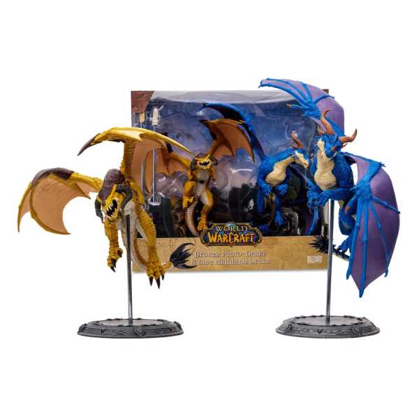 McFarlane World of Warcraft Bronze Proto-Drake & Blue Highland Drake P. Figure Set
