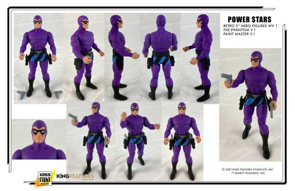 King Comics Power Stars The Phantom Retro 5 Inch Actionfigur