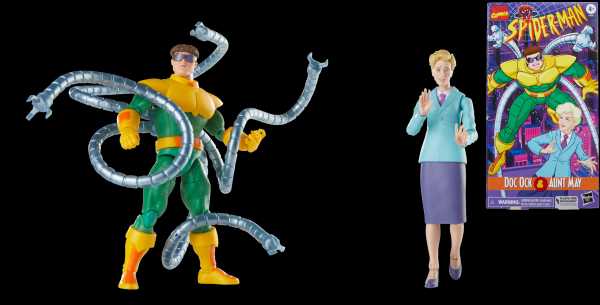 Marvel Legends Series Doctor Octopus and Aunt May VHS Box Actionfiguren 2-Pack