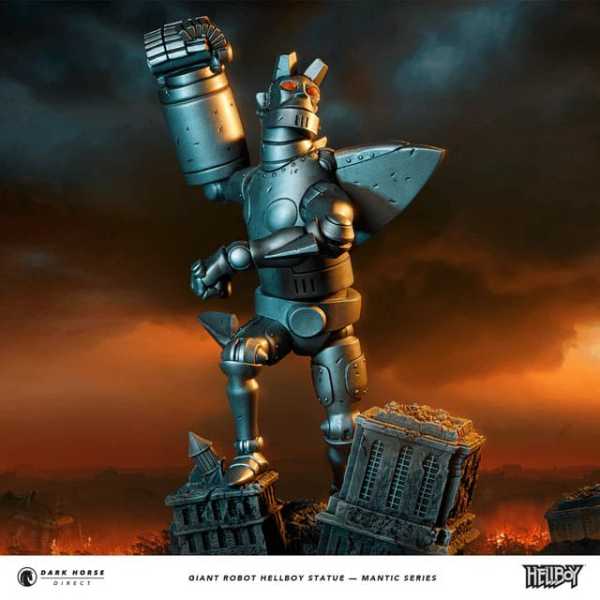 AUF ANFRAGE ! Hellboy Mantic Series Giant Robot Hellboy 30 cm PVC Statue