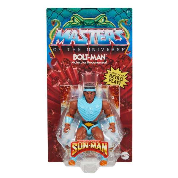 VORBESTELLUNG ! Masters of the Universe Origins Bolt Man Actionfigur US Karte
