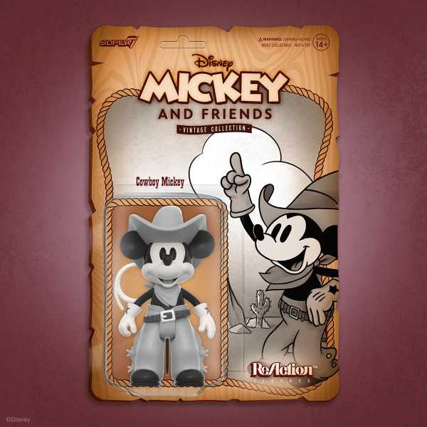 VORBESTELLUNG ! Disney Mickey & Friends Vintage Collection Cowboy Mickey Mouse ReAction Actionfigur