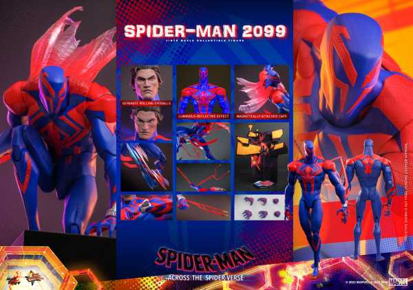 VORBESTELLUNG ! Hot Toys Spider-Man Across the Spider-Verse MP 1/6 Spider-Man 2099 33 cm Actionfigur