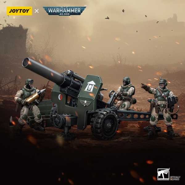 Joy Toy Warhammer 40k 1/18 Astra M. Ordnance Team Actionfiguren & Bombast Field Gun