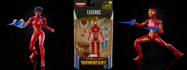 Comic Iron Man Marvel Legends Ironheart 6 Inch BaF Actionfigur