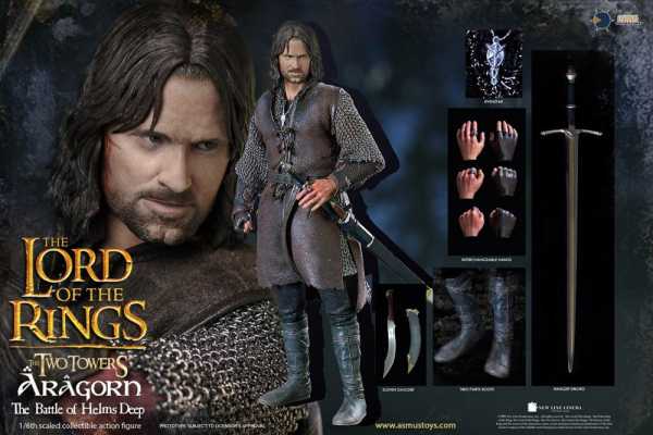Herr der Ringe (Lord Of The Rings) 1/6 Aragorn at Helm's Deep 30 cm Actionfigur