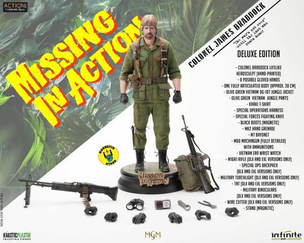 VORBESTELLUNG ! Chuck Norris Missing In Action Colonel James Braddock 1/6 Actionfigur Deluxe Edition