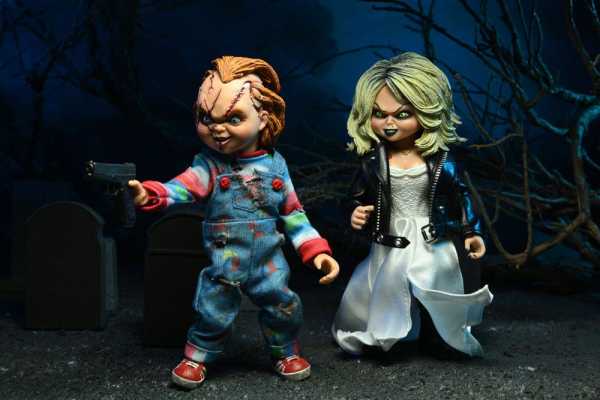 VORBESTELLUNG ! NECA Chucky und seine Braut Clothed Chucky & Tiffany 14 cm Actionfiguren 2-Pack