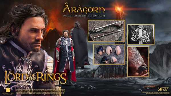 Herr der Ringe (Lord Of The Rings) Real Master Series 1/8 Aragorn 2.0 23 cm Actionfigur