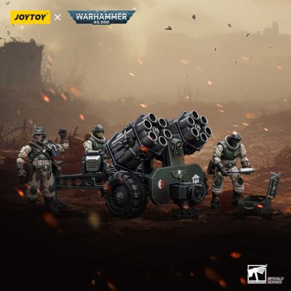 Joy Toy Warhammer 40k 1/18 AM Ordnance Team Actionfiguren & Malleus Rocket Launcher