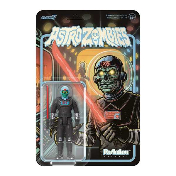 Astro Zombies Astro Zombie (Black/Silver) 3 3/4-Inch ReAction Actionfigur