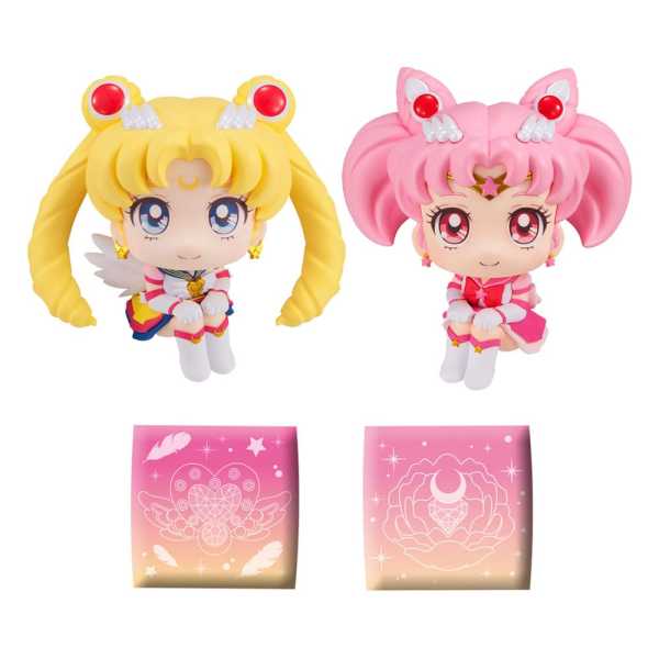 VORBESTELLUNG ! Sailor Moon Movie Look Up Eternal Sailor Moon & Chibi Moon PVC Statuen Set Ltd. V.