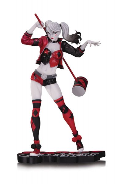 HARLEY QUINN RED WHITE & BLACK STATUE BY PHILIP TAN