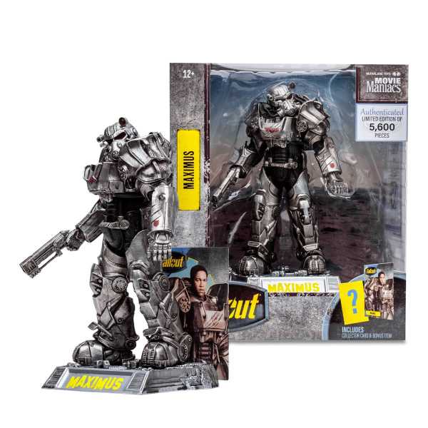 VORBESTELLUNG ! McFarlane Toys Movie Maniacs Fallout TV Series Maximus 6 Inch Posed Figure Limited E