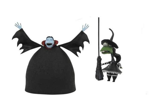 NIGHTMARE BEFORE CHRISTMAS SELECT SERIES 8 SHORT VAMPIRE WITH SHORT WITCH ACTIONFIGUREN SET