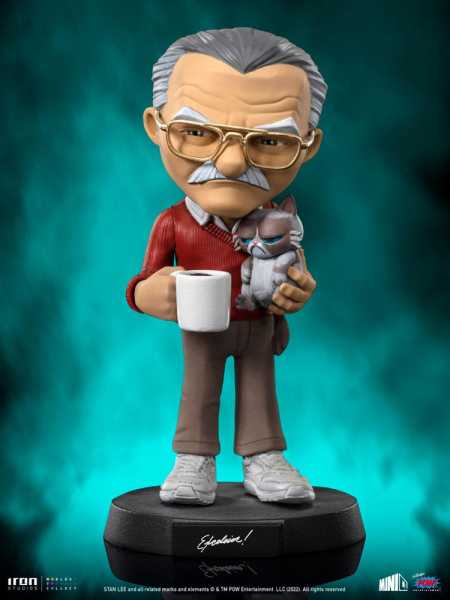 Stan Lee Mini Co. Stan Lee with Grumpy Cat 14 cm PVC Figur
