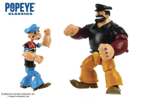 Popeye Classics Popeye vs. Bluto 1:12 Scale Actionfiguren 2-Pack Exclusive