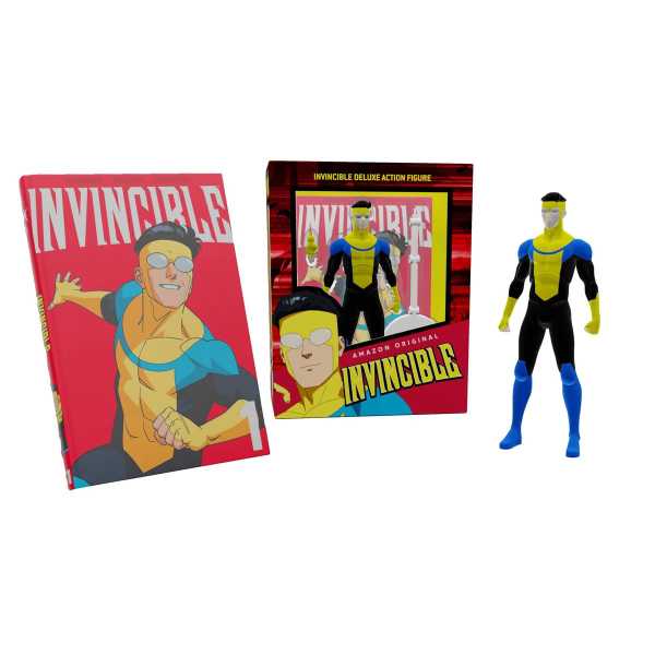 VORBESTELLUNG ! Invincible Deluxe Actionfigur & Volume 1 Comic Book Set Exclusive