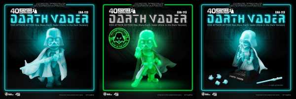 EAA-113 Star Wars Egg Attack Darth Vader 16 cm Actionfigur Glow In The Dark Version