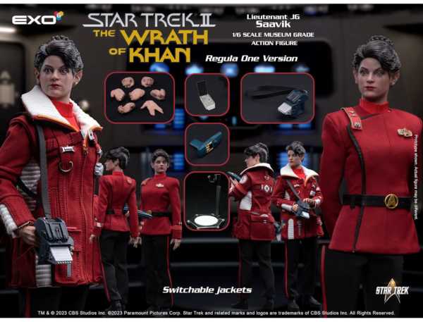 VORBESTELLUNG ! Star Trek: The Wrath of Khan Lieutenant Saavik 1:6 Actionfigur Regula One Edition