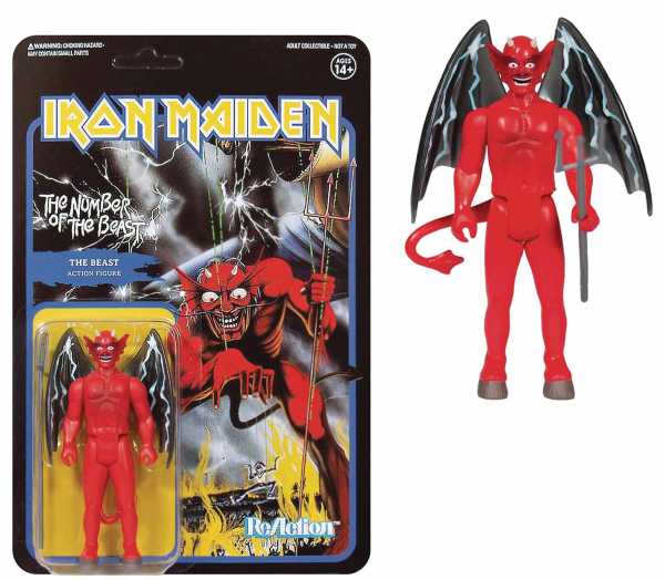 IRON MAIDEN NUMBER OF THE BEAST EDDIE REACTION ACTIONFIGUR