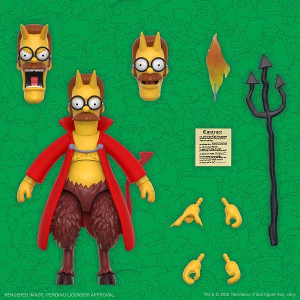The Simpsons Ultimates Devil Flanders 7 Inch Actionfigur
