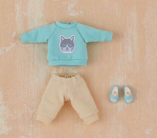 AUF ANFRAGE ! OC Outfit Sweatshirt & Sweatpants Light Blue Nendoroid Puppen Zubehör-Set