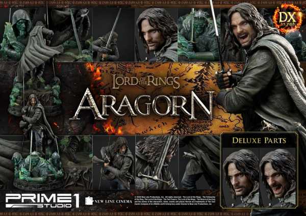 AUF ANFRAGE ! Herr der Ringe (Lord Of The Rings) 1/4 Aragorn 76 cm Statue Deluxe Version