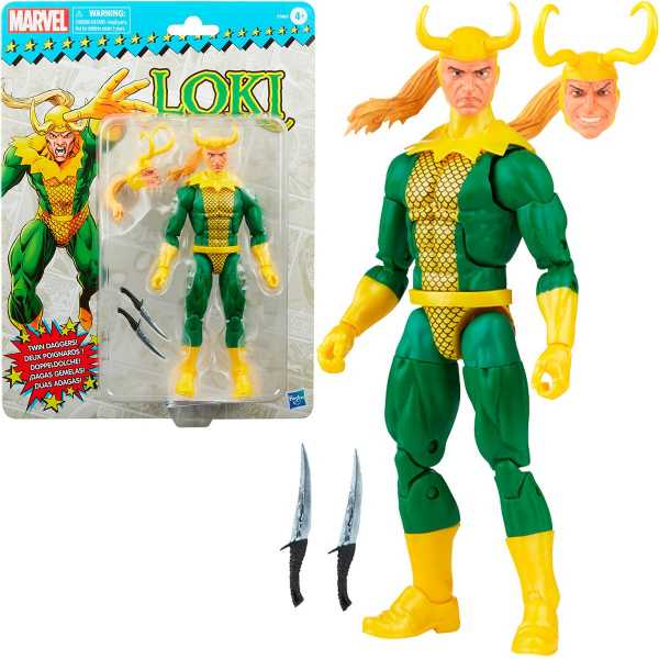 Marvel Legends Retro Loki 6 Inch Actionfigur